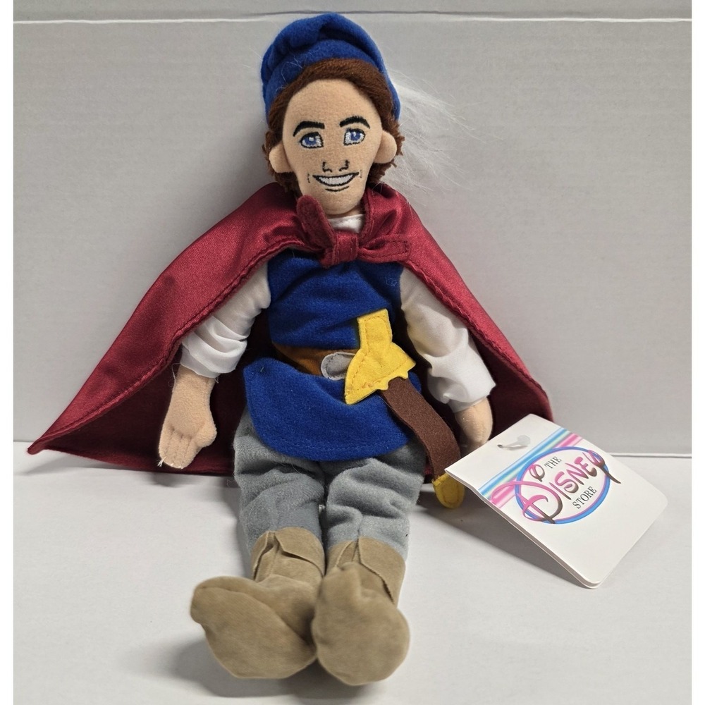 DISNEY STORE EXCLUSIVE SNOW WHITE SEVEN DWARFS 9" PRINCE PLUSH BEAN BAG TOY